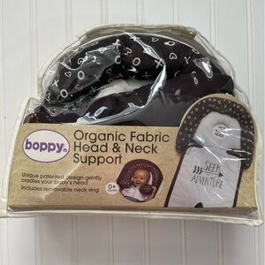 Boppy Organic Fabric Head & Neck Support - Black Pattern